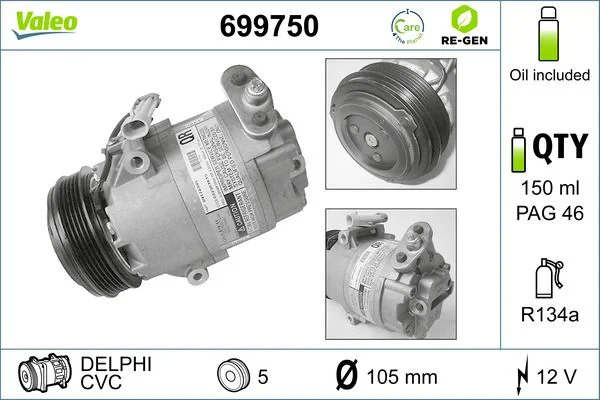 Compresor, climatizare VALEO 699750