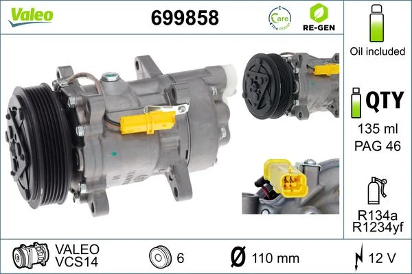 Compresor, climatizare VALEO 699858