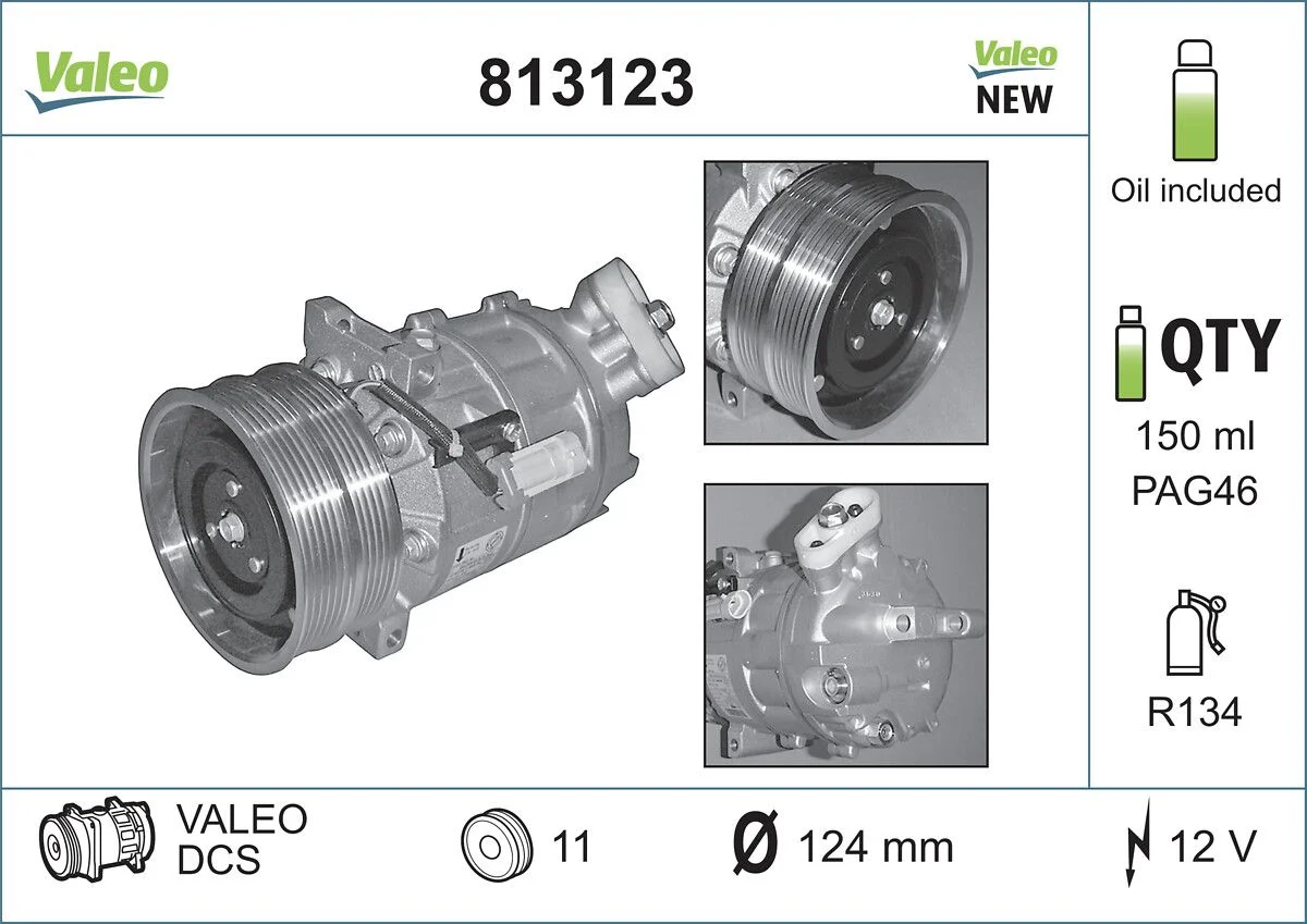 Compresor, climatizare VALEO 813123