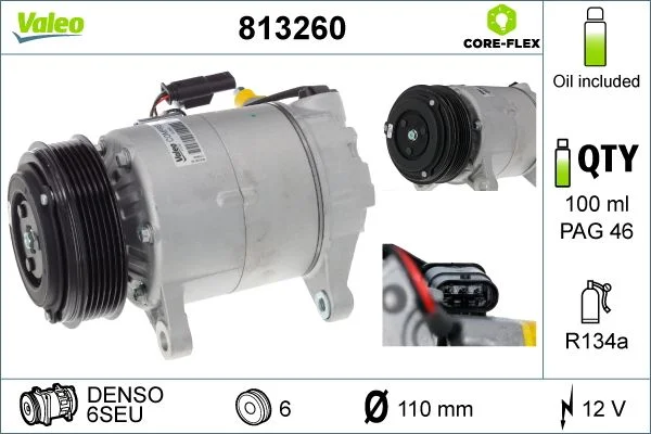 Compresor, climatizare VALEO 813260