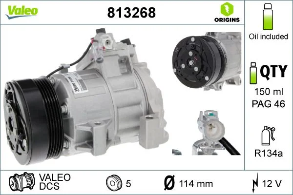 Compresor, climatizare VALEO 813268