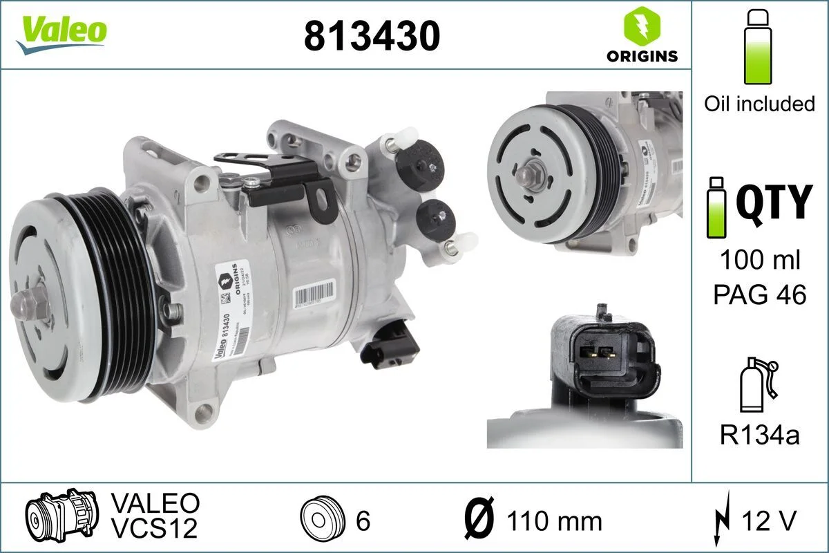 Compresor, climatizare VALEO 813430