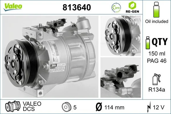 Compresor, climatizare VALEO 813640