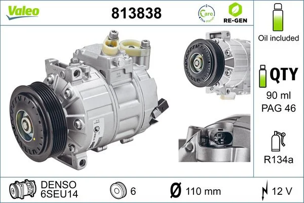 Compresor, climatizare VALEO 813838