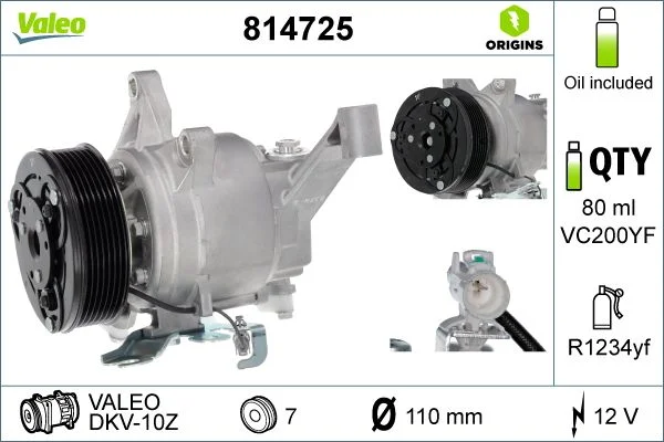 Compresor, climatizare VALEO 814725