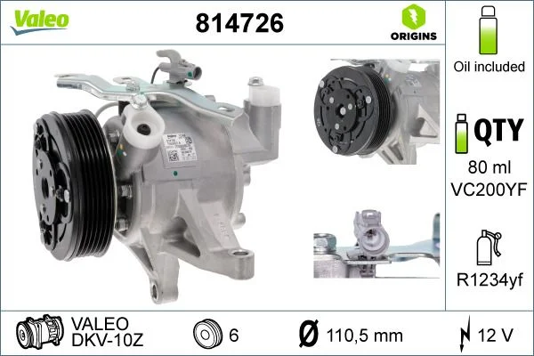 Compresor, climatizare VALEO 814726