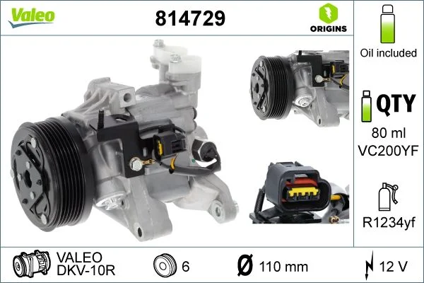 Compresor, climatizare VALEO 814729