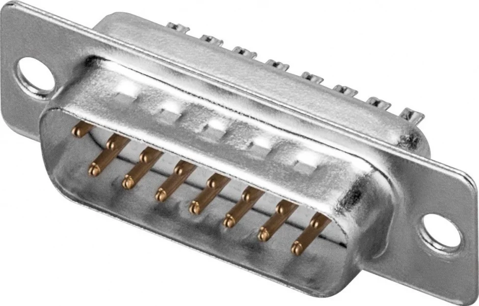 Conector de lipit D-SUB 15 pini tata, C15M