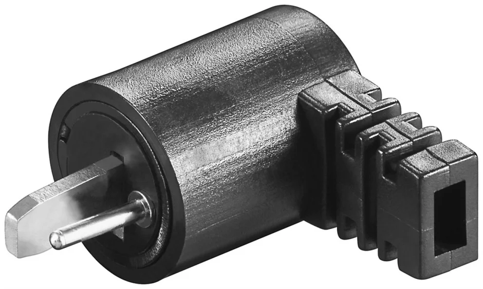 Conector/mufa pentru difuzor tata unghi 90 grade cu surub, Goobay G11242