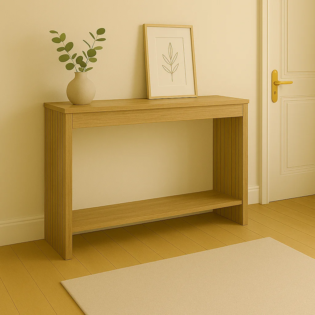 CONSOLĂ Focused,MDF, Natural 120x35x74 cm