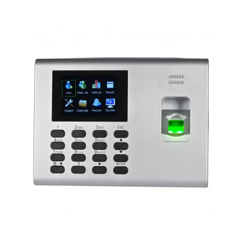 Controler de acces IP biometric ZKTeco TA-UA140ZLM-1, ecran 2.8 inch, parola, 500 amprente, 1.000 carduri, 50.000 evenimente