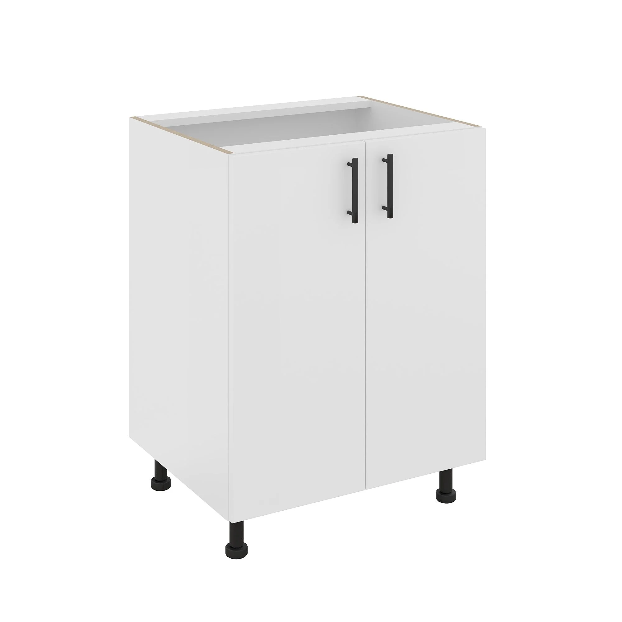 Corp Baza Karo, 2 Usi, Alb, 60 x 50 x 80 cm