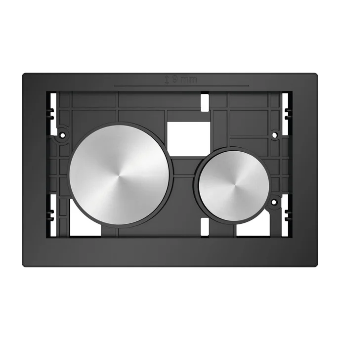 Corp clapeta cu 2 butoane anti-amprenta, otel inoxidabil periat, Tece Loop