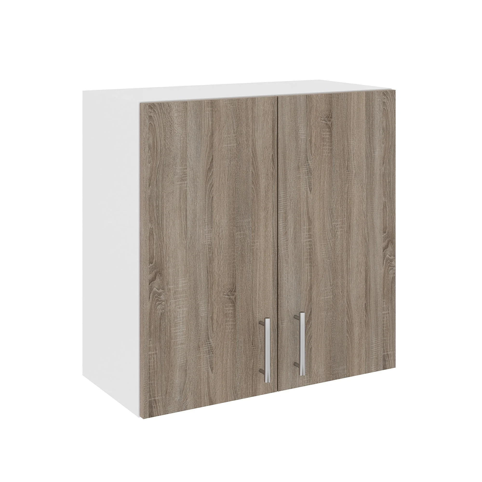 Corp Superior Karo, 2 Usi, Stejar Sonoma Inchis/Alb, 60 x 30 x 60 cm