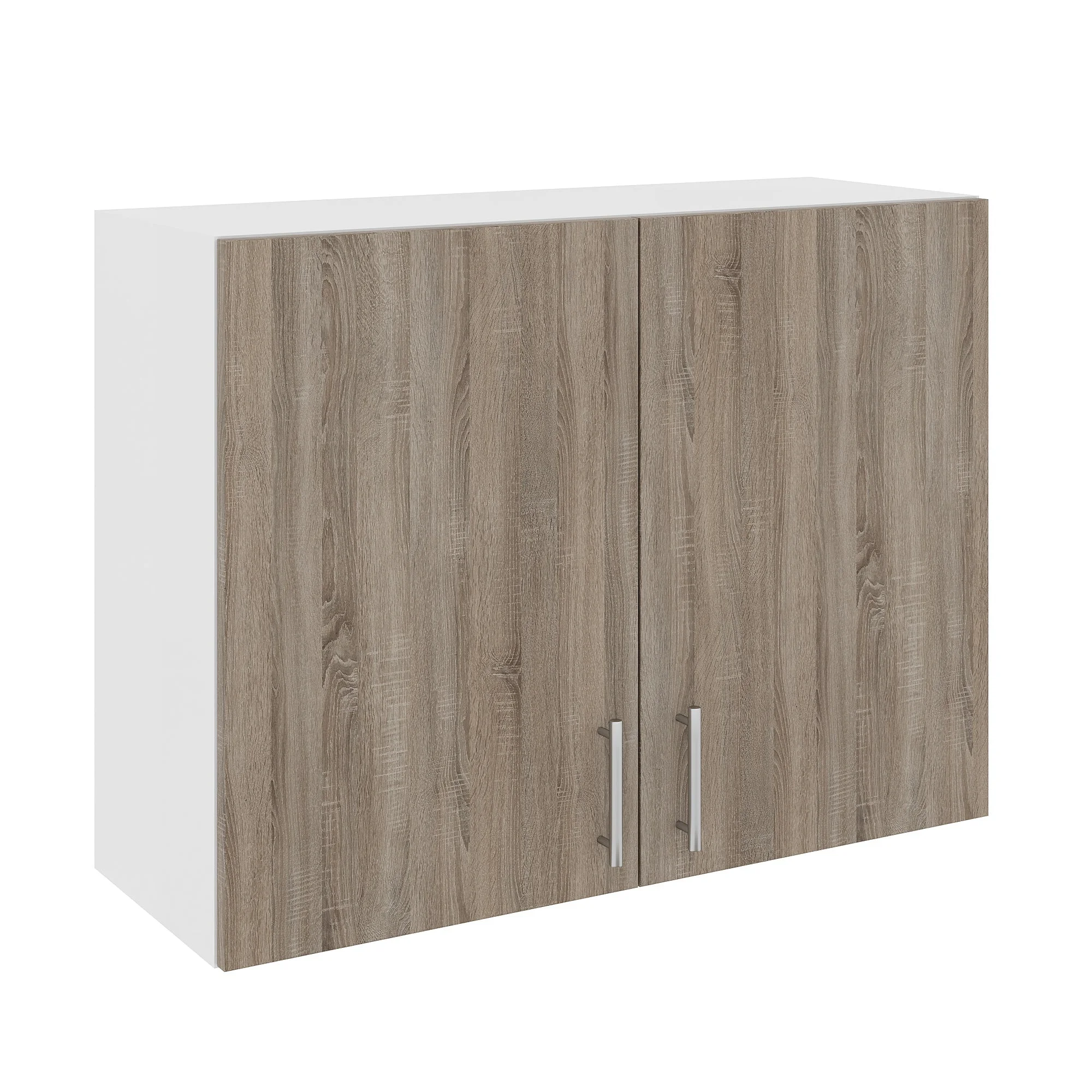 Corp Superior Karo, 2 Usi, Stejar Sonoma Inchis/Alb, 80 x 30 x 60 cm