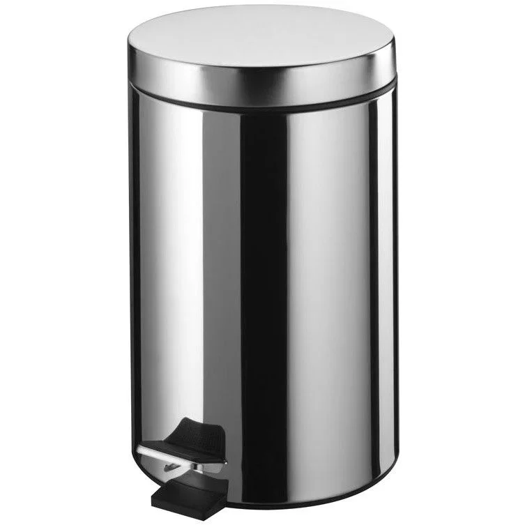 Cos de gunoi cu pedala 5L, inox cromat, recipient interior cu maner Niagara Bisk