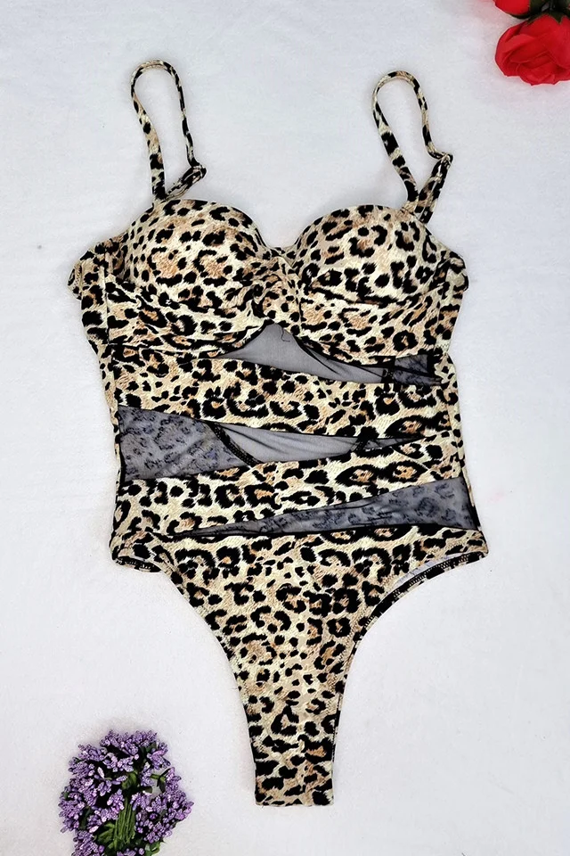 Costum de baie intreg Felicity animal print