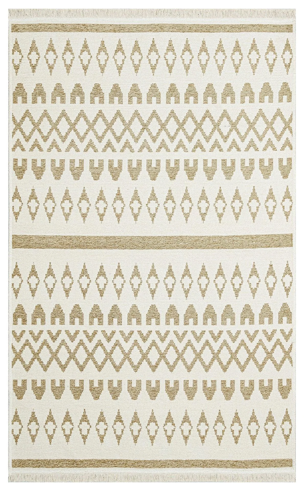 Covor de living / dormitor Maze Home MONDO Reversibil, Cream Beige 03 (diverse dimensiuni)