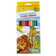 Creioane colorate hexagonale Donau, 12 culori