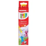 Creioane grafit Kores Grafitos Fantasy Dragons, corp triunghiular (KS92852)