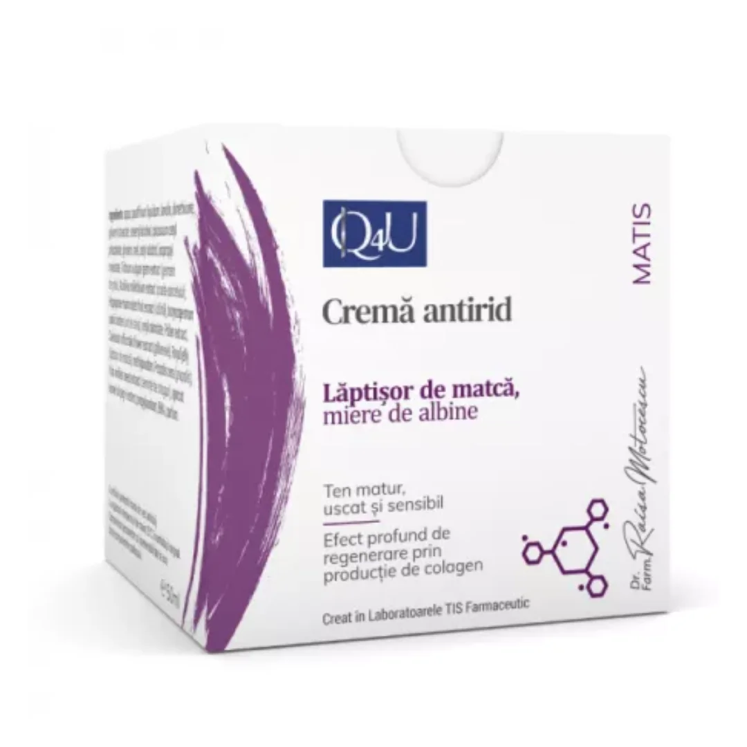 Crema antirid de noapte Matis Q4U, 50ml, Tis Farmaceutic
