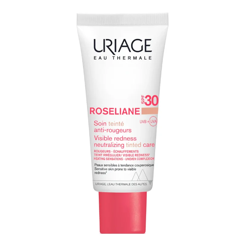 Crema CC anti-roseata cu SPF30 Roseliane, 40 ml, Uriage