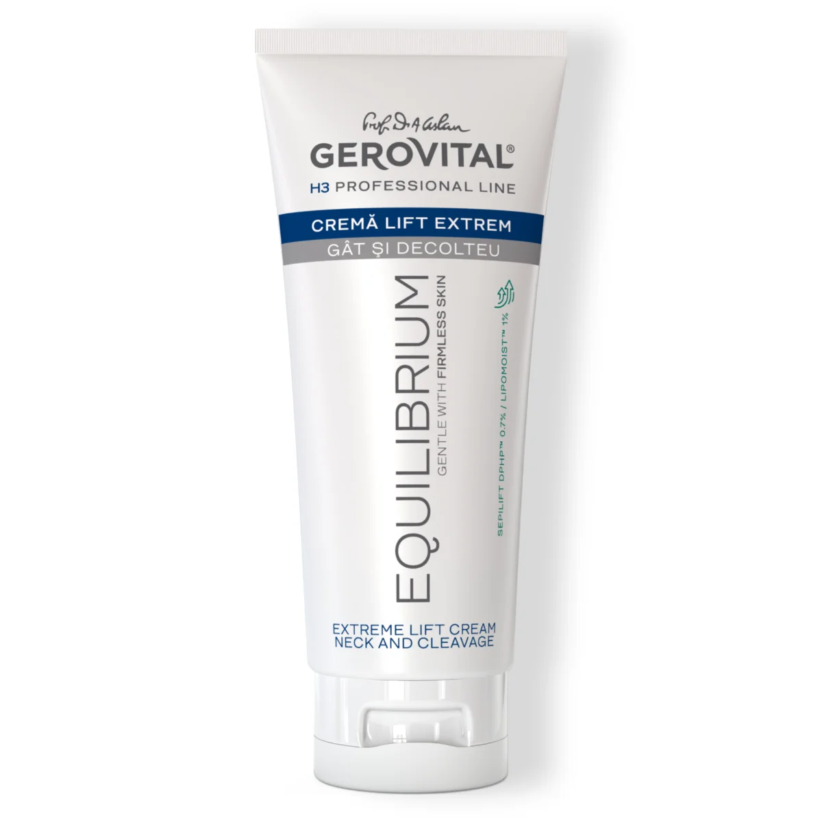 Cremă Lift-extrem Fermitate și Hidratare Pentru Gt, Bust și Decolteu, Gerovital H3 Equilibrium, 200 Ml