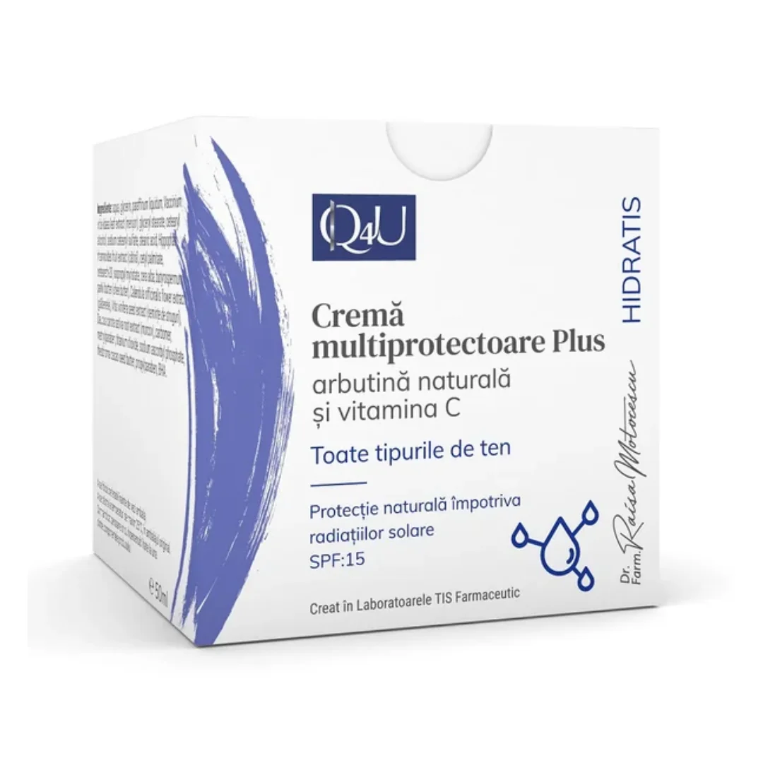Crema multiprotectoare Plus Hidratis Q4U, 50ml, Tis Farmaceutic