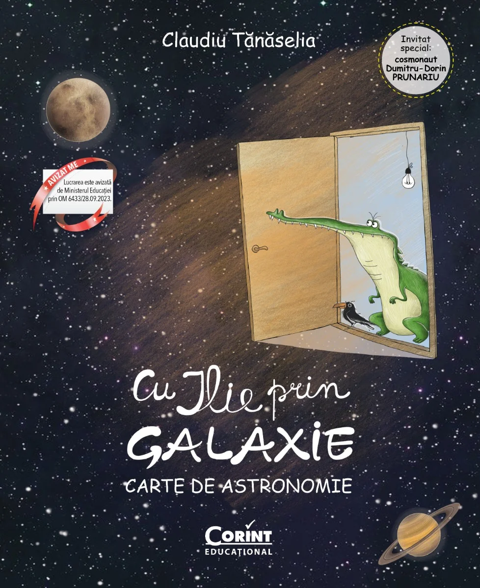 Cu ILIE prin galaxie. Carte de astronomie, cu autograf