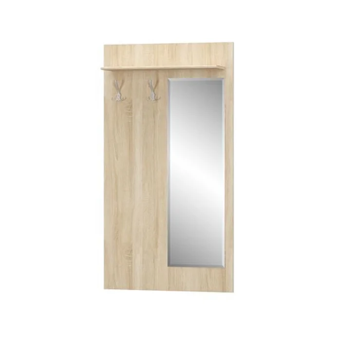 Cuier cu oglinda TIPS, stejar sonoma, 83,2x21,6x153 cm