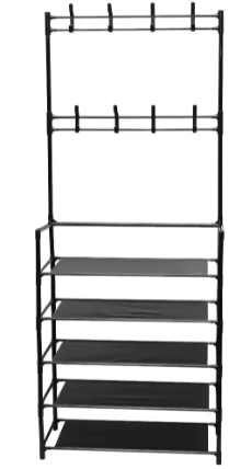 Cuier haine cu suport pantofi  5 rafturi 171x80 cm