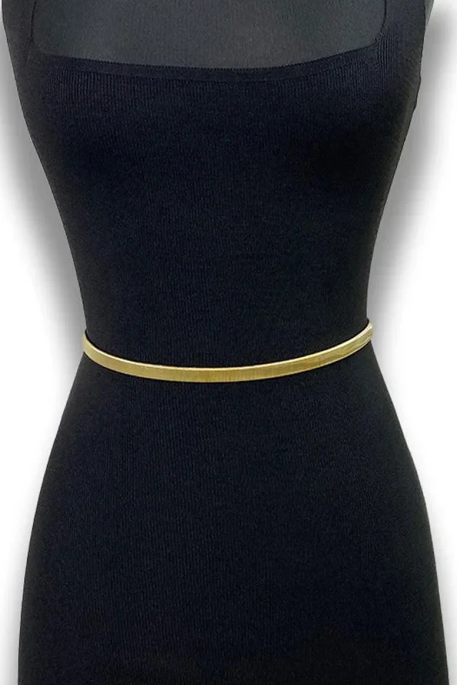 Curea metalica elastica, Charly, Auriu