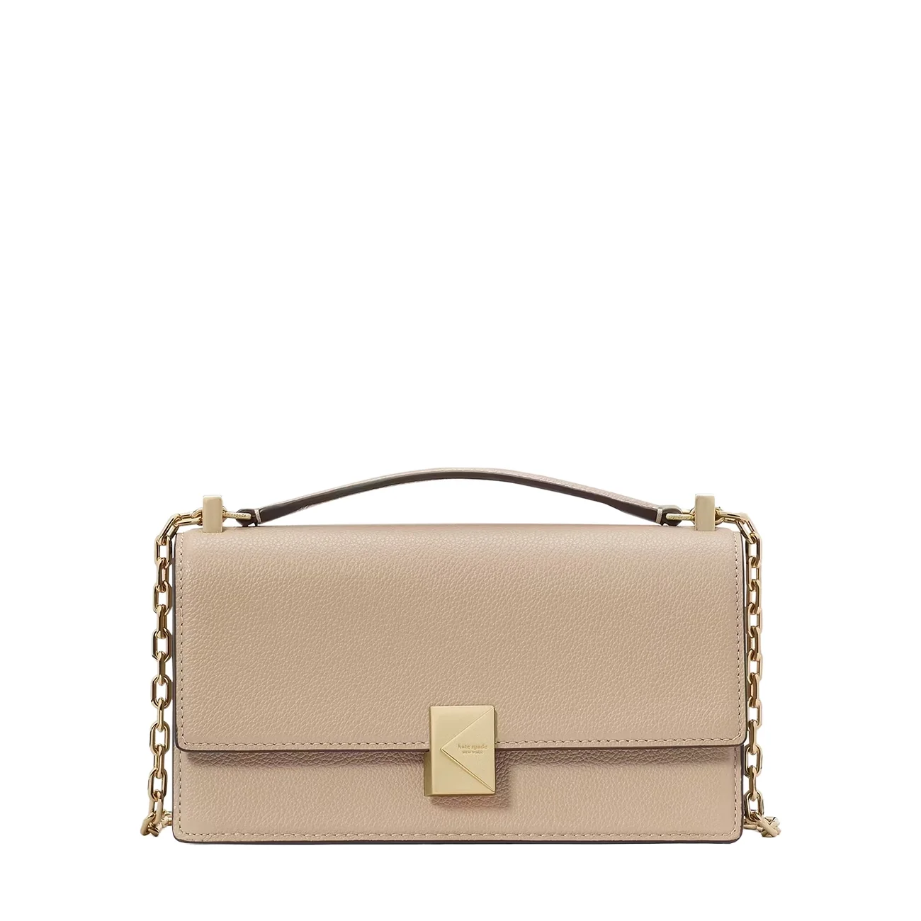 Deco mini flap chain crossbody timeless taupe