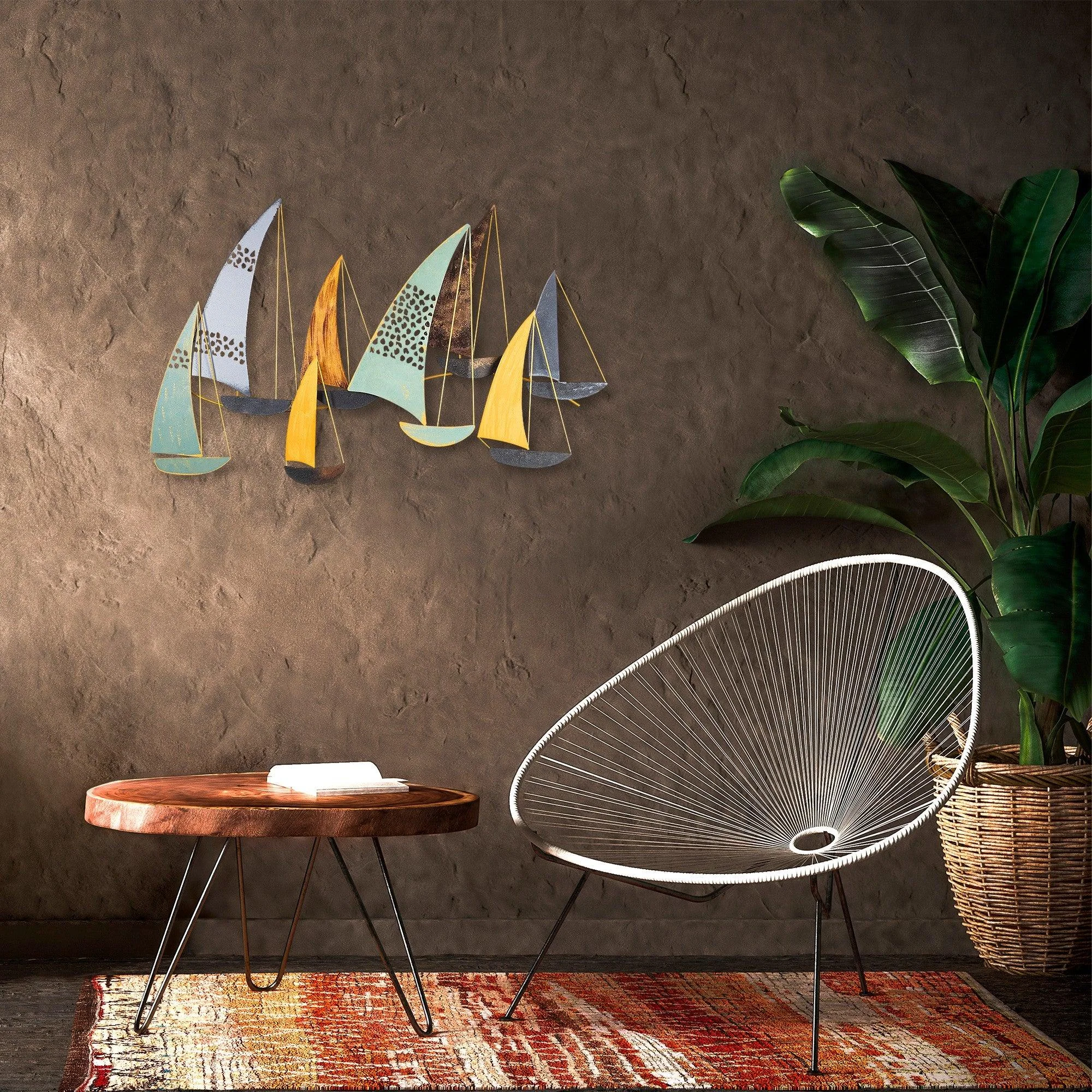 Decoratiune de perete Metal Soykan , Multicolor, 111 x 70 x 8 cm