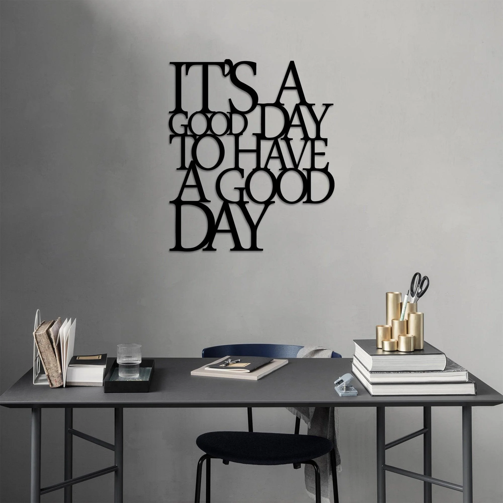 Decoratiune de perete Metal Tanelorn, Negru, 61x0.15x70 cm