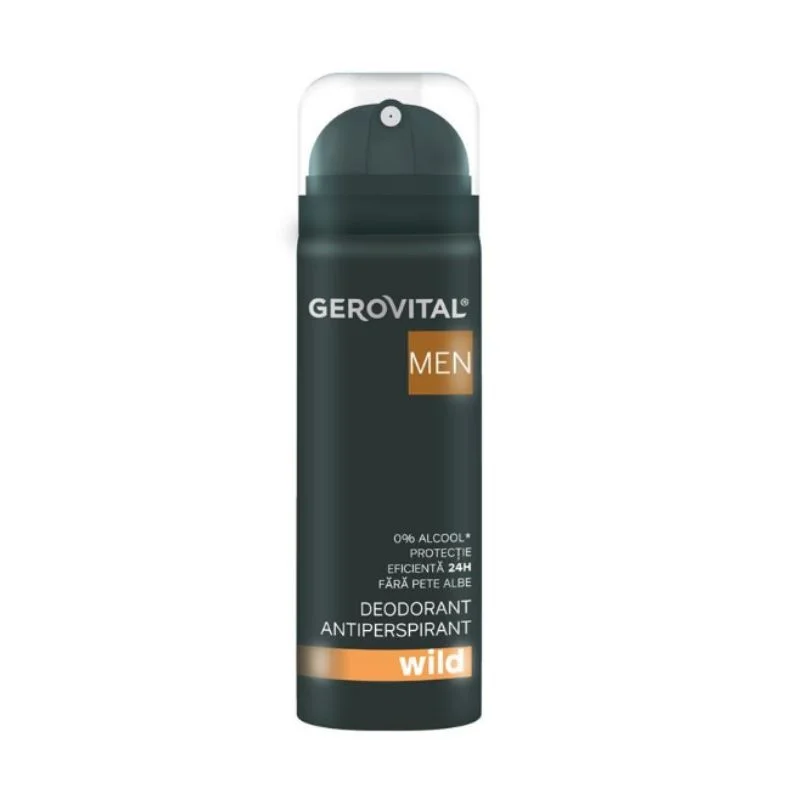 Deodorant antiperspirant Wild Men, 150 ml, Gerovital
