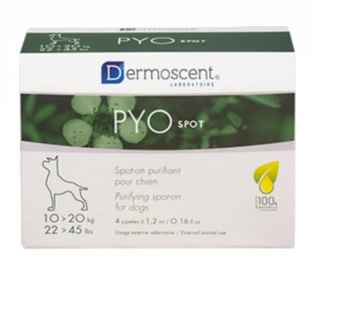 Dermoscent Pyo Spot Caine 10-20 kg - 4 pipete