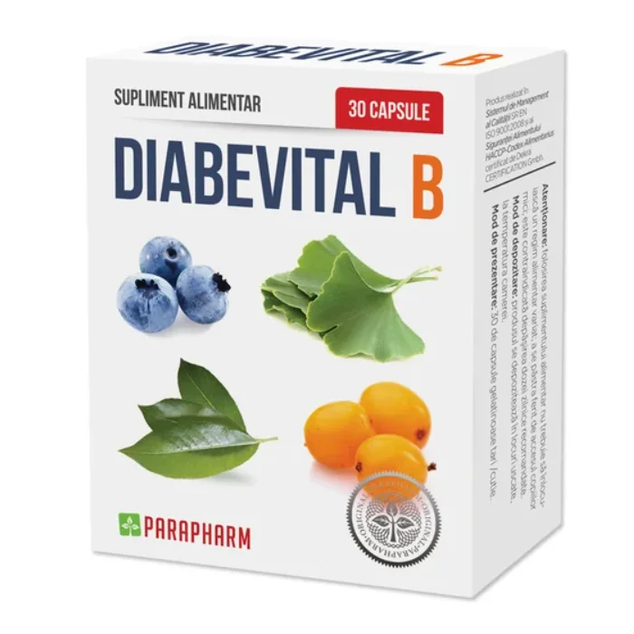 Diabevital B, 30 capsule, Parapharm