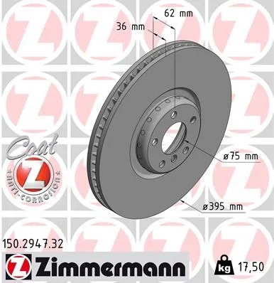 Disc frana ZIMMERMANN 150.2947.32