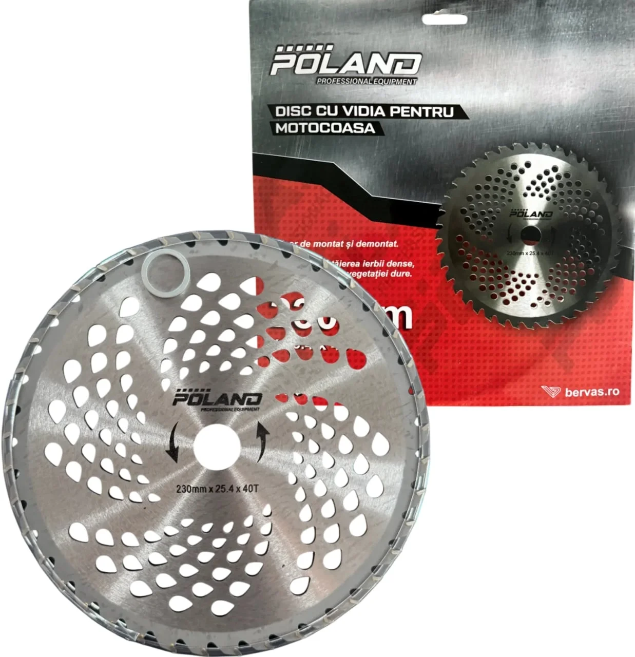 Disc Motocoasa cu Widia 230mm x 25.4 x 40T INGCO B7003