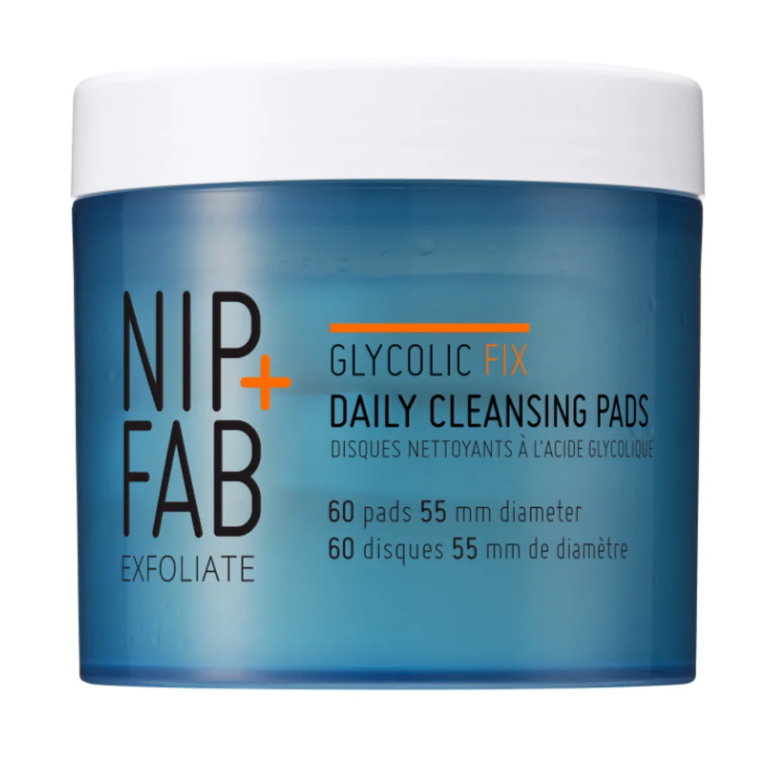 Dischete exfoliante Glycolic Fix, 60 bucati, NIP+FAB
