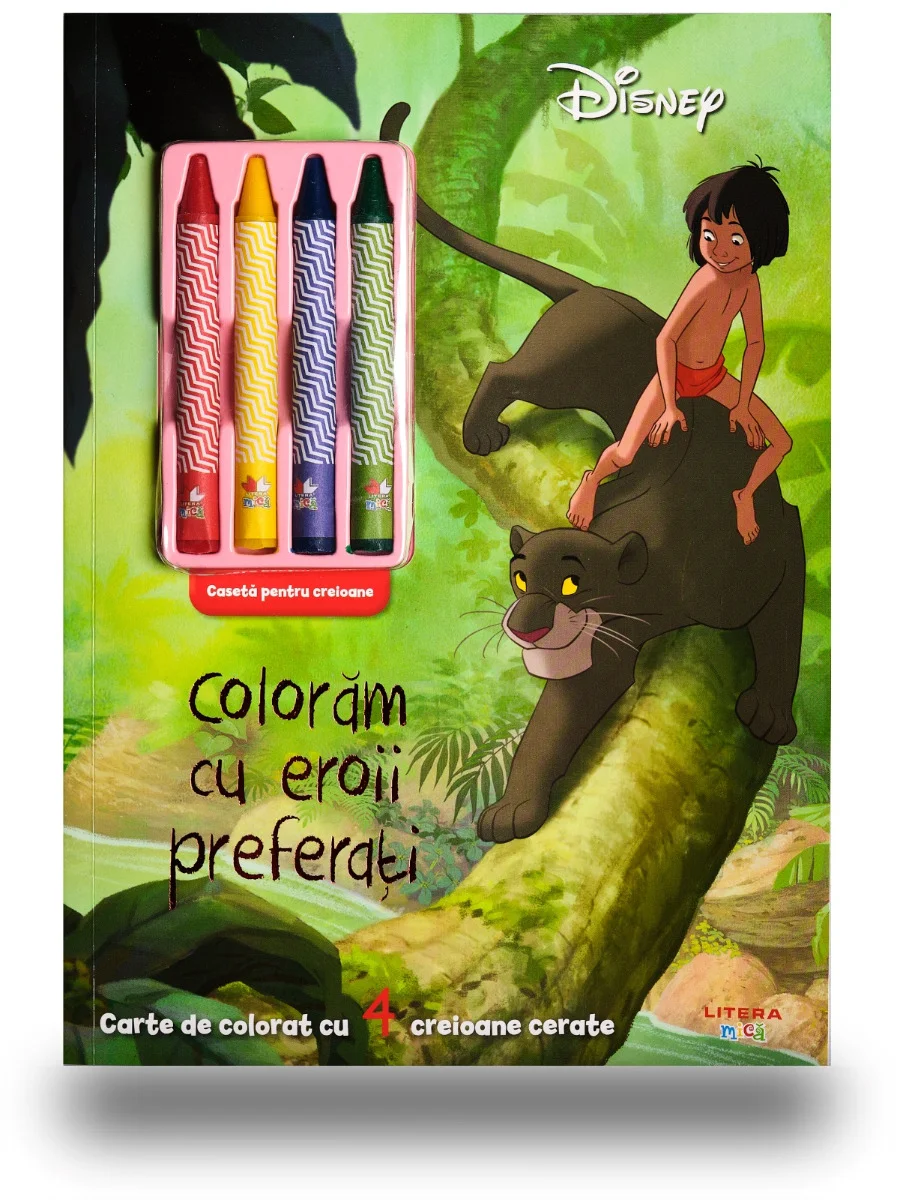 Disney. Coloram cu eroii preferati (contine 4 creioane cerate)
