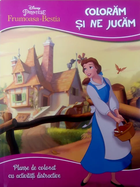Disney. Prințese. Frumoasa și Bestia. Colorăm și ne jucăm