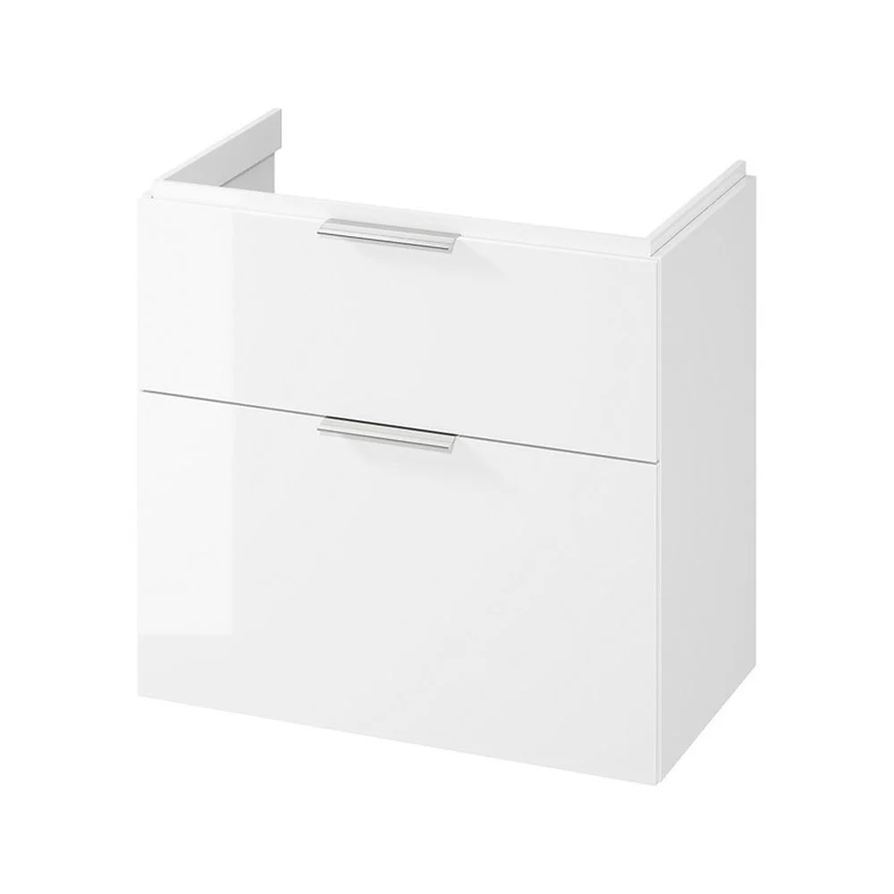 Dulap baie suspendat Cersanit City 80 pentru lavoar, alb