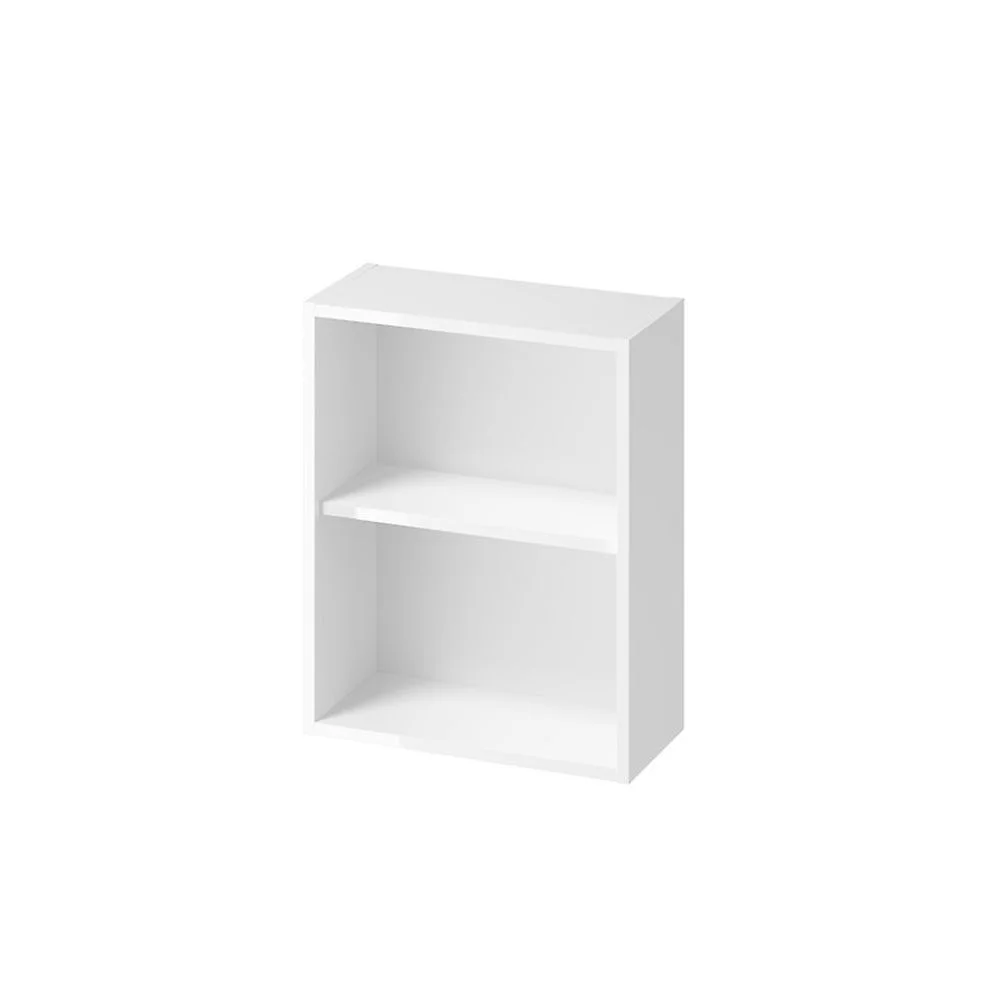 Dulap baie suspendat Cersanit Larga, o polita, 45 cm, alb, montat