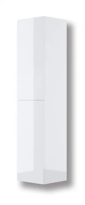 Dulap de baie suspendat, coloana, cu doua usi, 160 cm, alb, MDF,  Deante Prizma