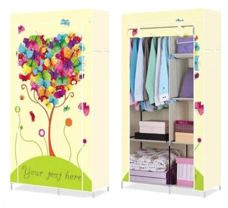 Dulap FR-105QJ HAINE Textil 2 compartimente BEJ