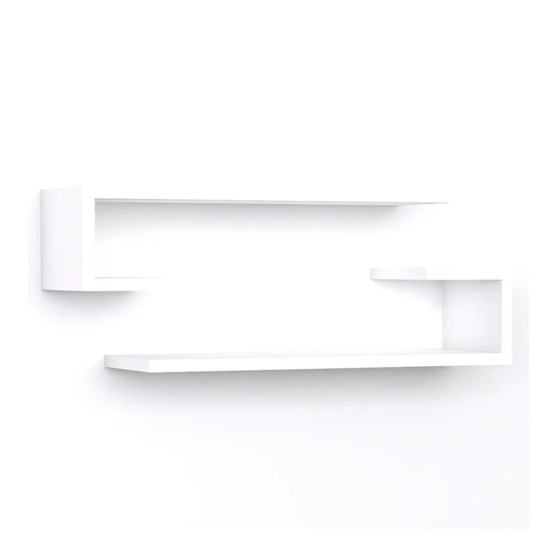 Eldo  RAFT DE perete set de 2  alb 60x20x15cm
