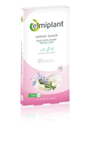 Elmiplant Velvet Touch Benzi Depilatoare Corp, 12 Buc