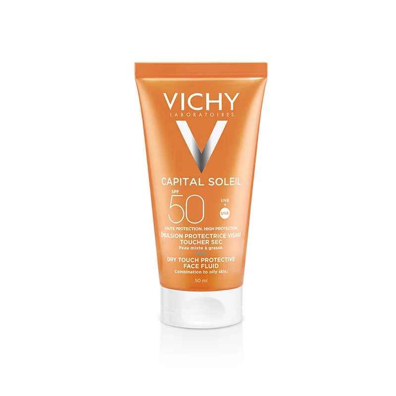 Emulsie matifianta cu protectie solara pentru fata SPF 50+, Capital Soleil, 50ml, Vichy